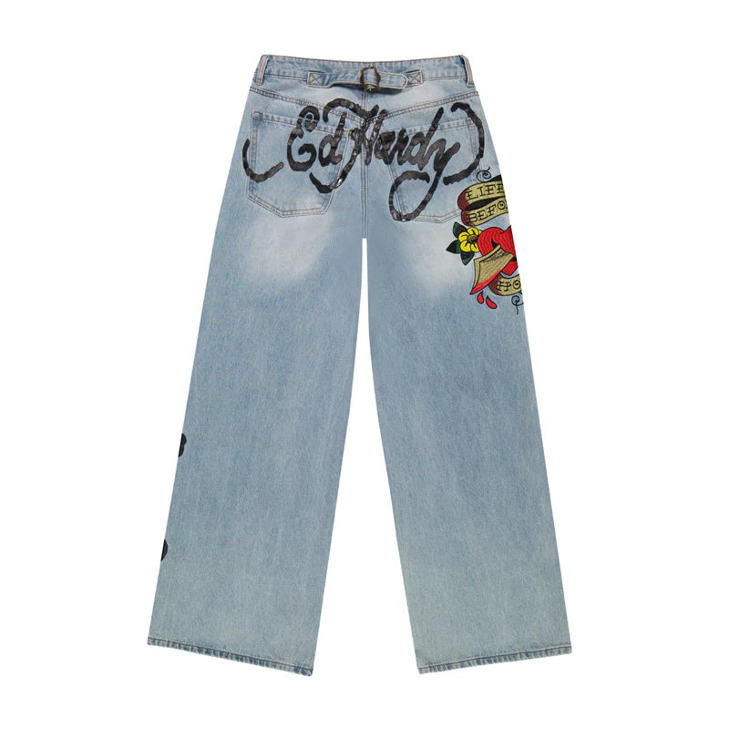 ED HARDY Honor Dagger Baggy Jean