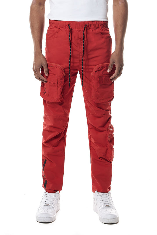 Cargo Pants For Men - Red Cargo with Buckles - Men's Cargo Pants – TRIPR