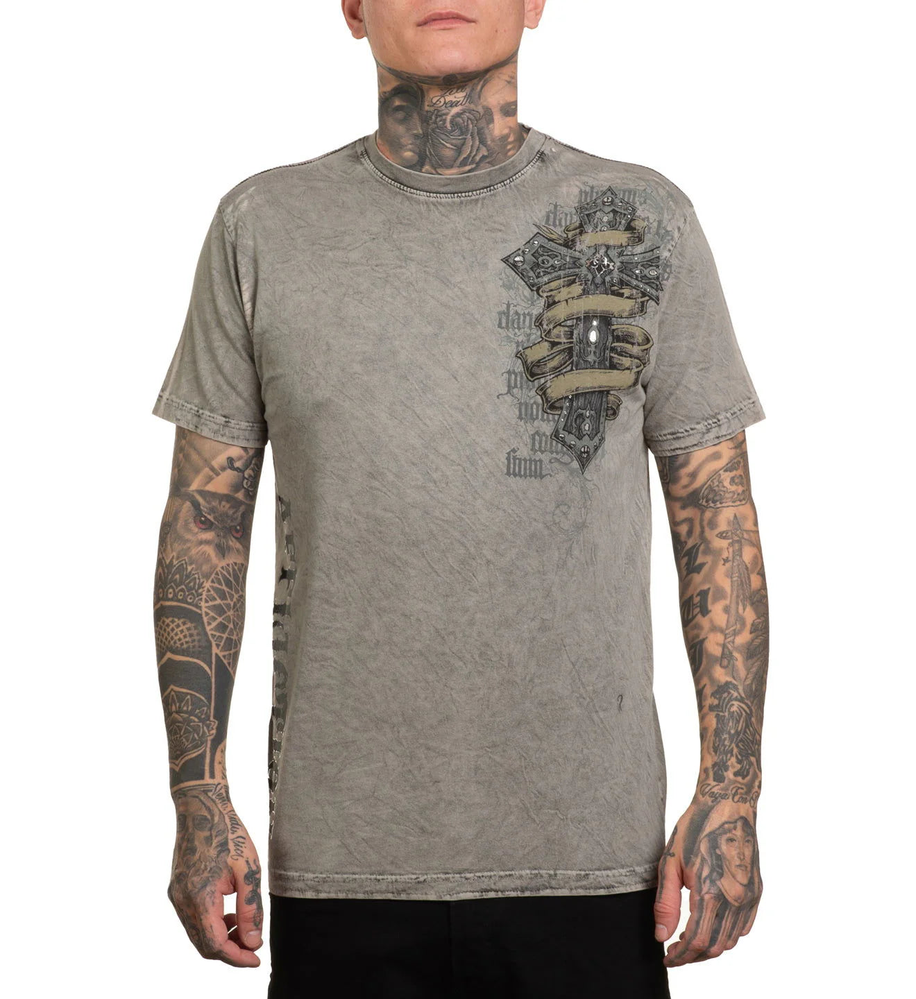 AFFLICTION Wage Chaos Reversible Graphic Tee