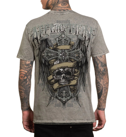 AFFLICTION Wage Chaos Reversible Graphic Tee