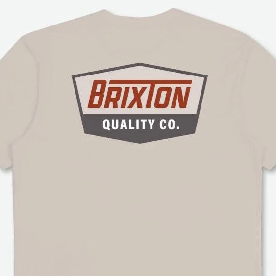 BRIXTON Regal S/S Standard T-Shirt - Cream