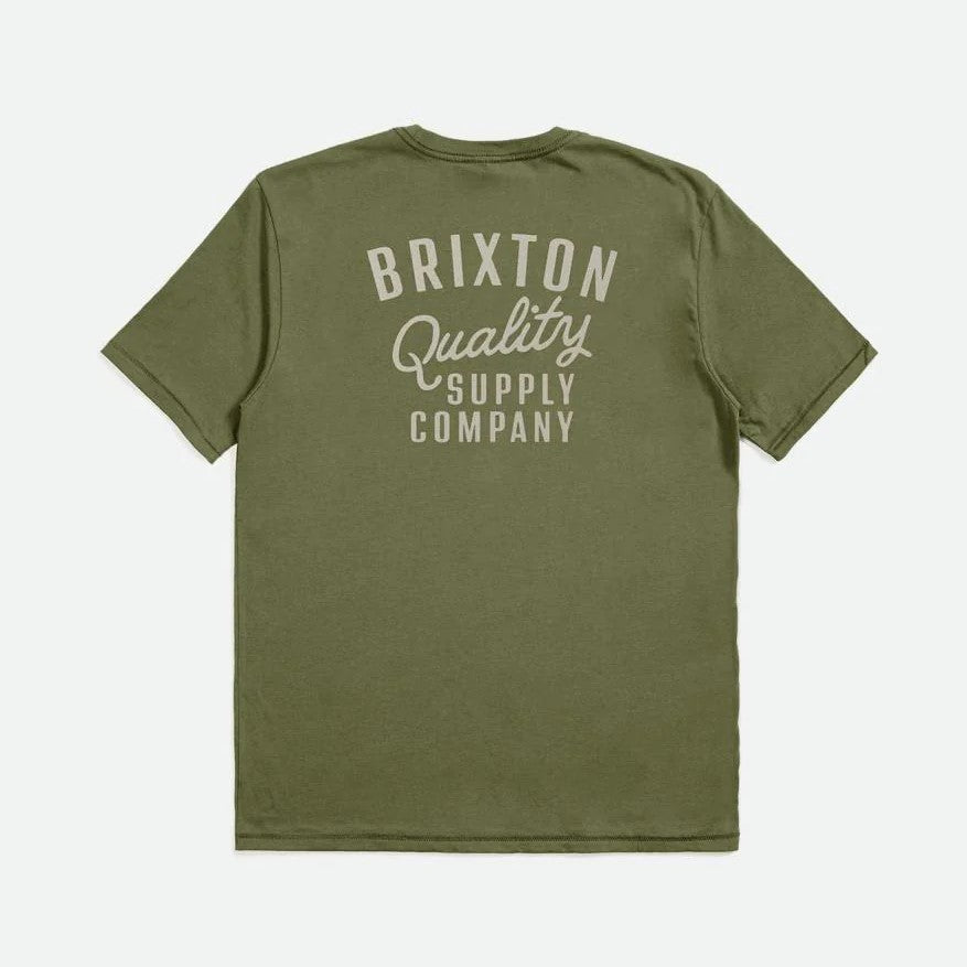 BRIXTON Hubal Tailored T-shirt - Olive