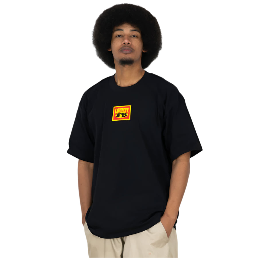 FB COUNTY Embroidered Box Logo Heavy Hard T-Shirt
