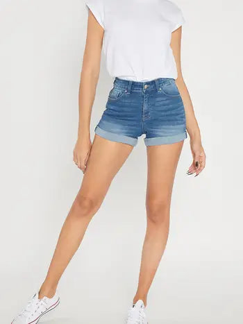 High Rise Classic Cuffed Shorts