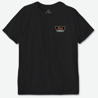 BRIXTON Linwood S/S Standard T-Shirt - Black/Orange