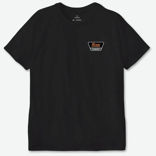 BRIXTON Linwood S/S Standard T-Shirt - Black/Orange