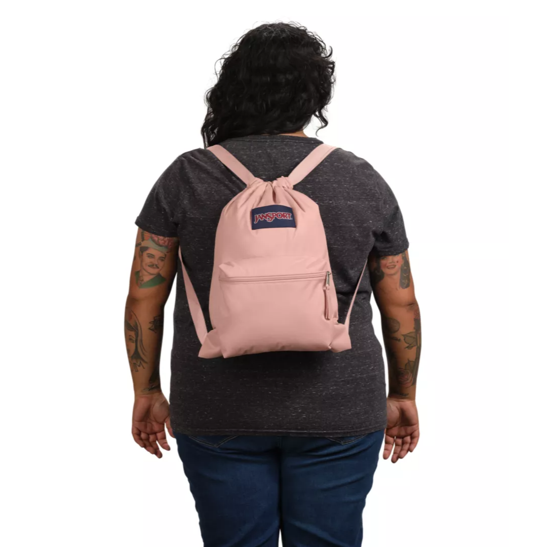 JANSPORT Draw Sack Backpack - Misty Rose