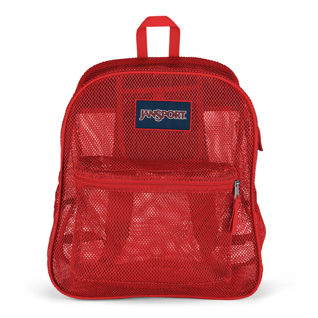 JanSport Mesh Pack Backpack - Red Tape