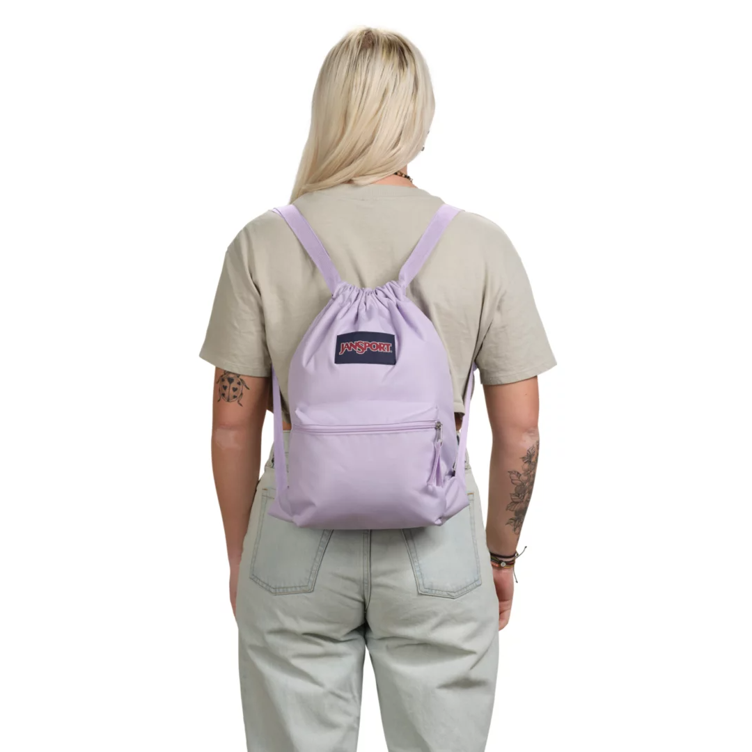 JANSPORT Draw Sack Backpack - Pastel Lilac