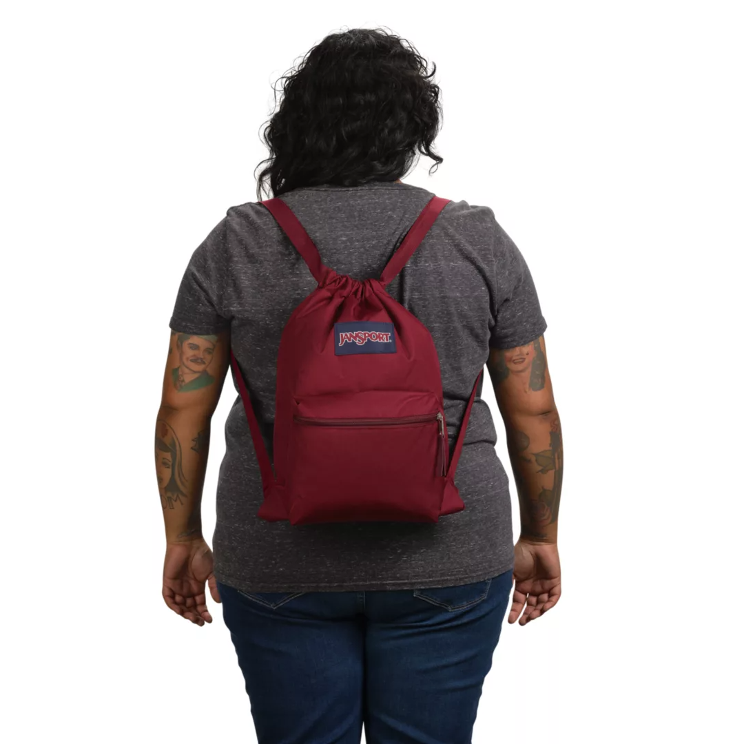 JANSPORT Draw Sack Backpack - Russet Red K MOMO JANSPORT Draw Sack Backpack - Russet Red K MOMO
