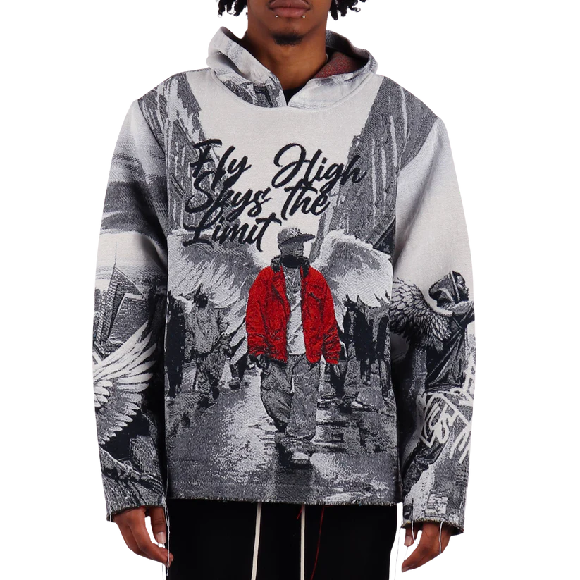 MAJESTIC Fly High Tapestry Graphic Hoodie