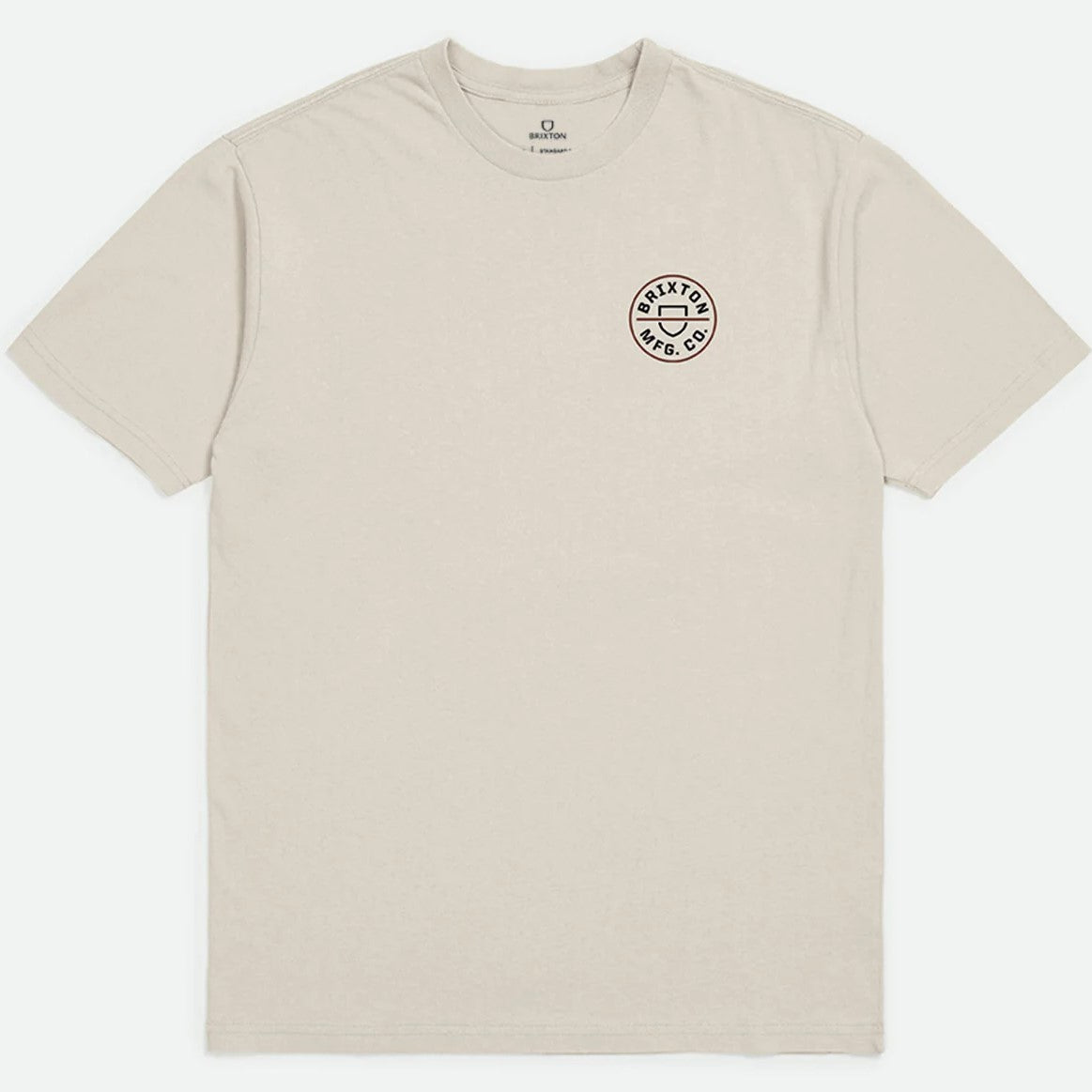 BRIXTON Crest II S/S Standard T-Shirt - Cream