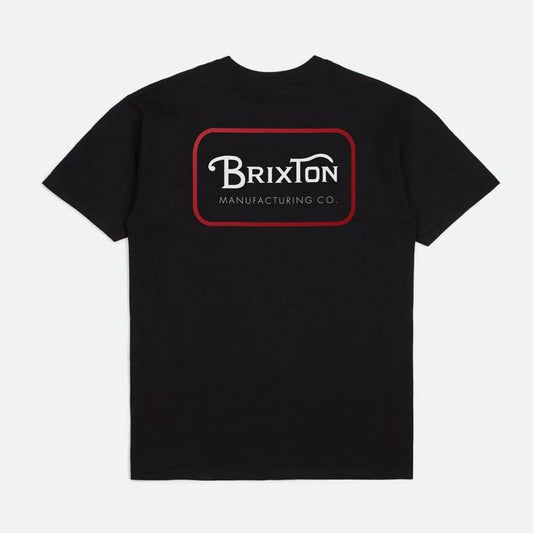 BRIXTON Grade S/S Standard Tee - Black/Red