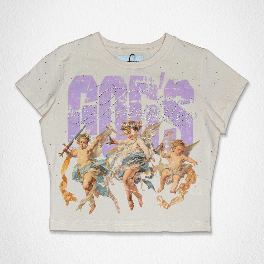 FIRST ROW WOMEN'S CROP TEE