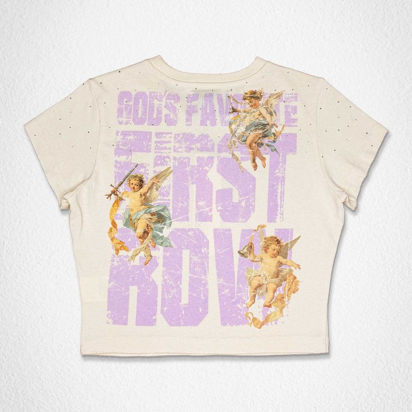 FIRST ROW WOMEN'S CROP TEE