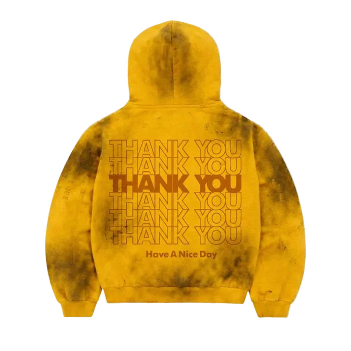JOE'S SUPERMARKET Pigment-Wash Effect Monster Appliqué Pullover Hoodie