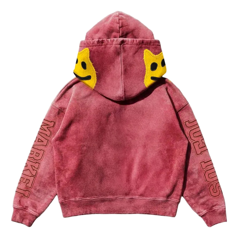 JOE'S SUPERMARKET Double-Hood Thermal-Lined Full-Zip Hoodie