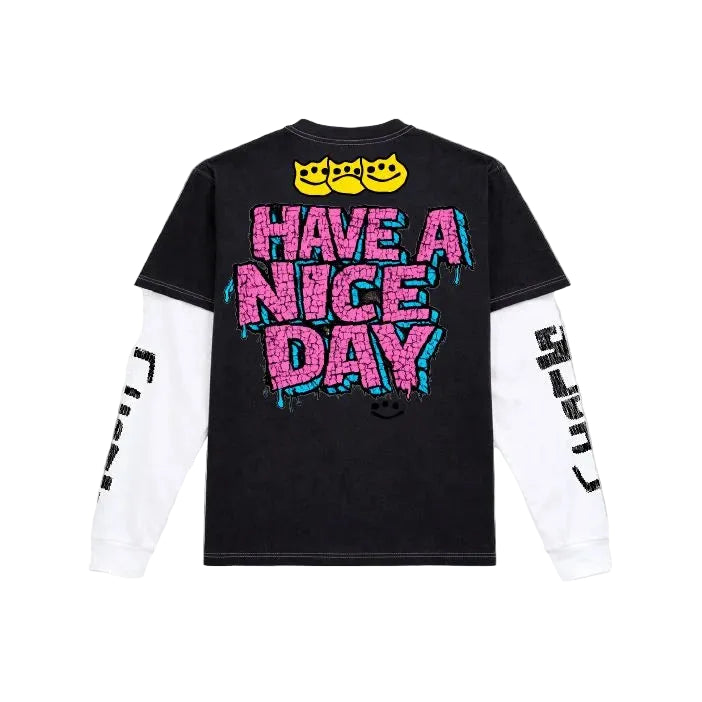 JOE'S SUPERMARKET Shock Patchwork Layered Twofer T-Shirt