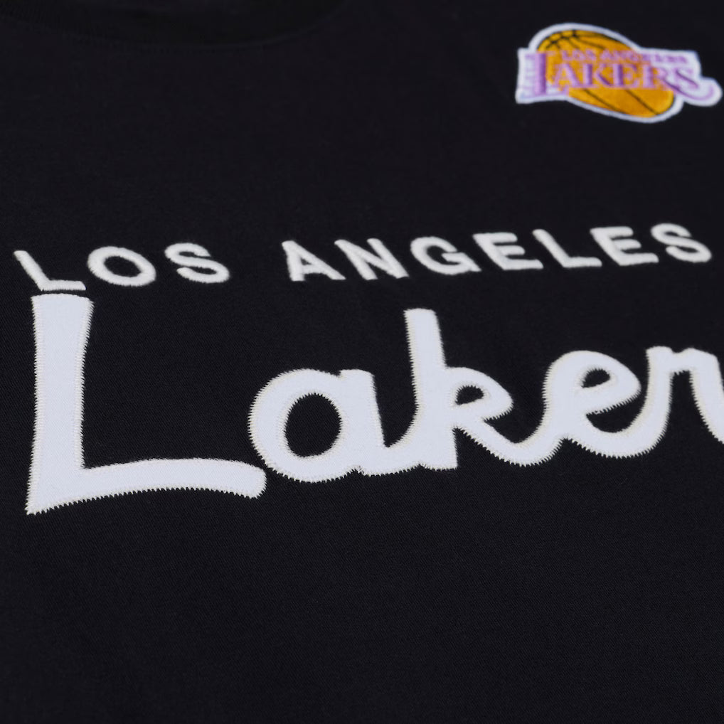 Mitchell & Ness NBA Los Angeles Lakers Black Head Coach T-Shirt