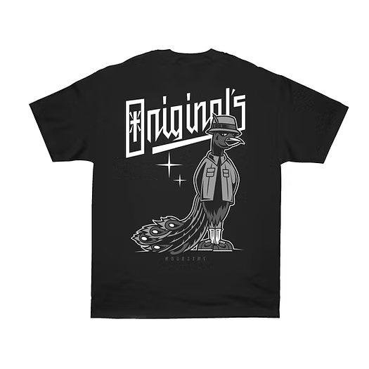 OG FAMILY Peacock Graphic Print T-Shirt