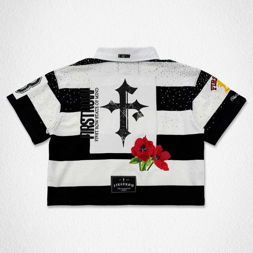 FIRST ROW WOMEN'S CROP POLO