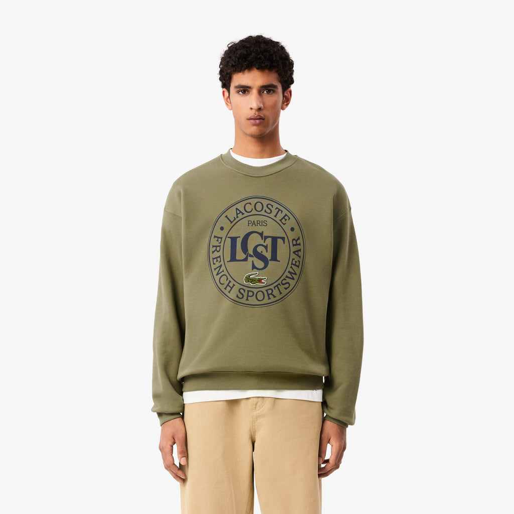 LACOSTE Loose Fit Graphic Sweatshirt