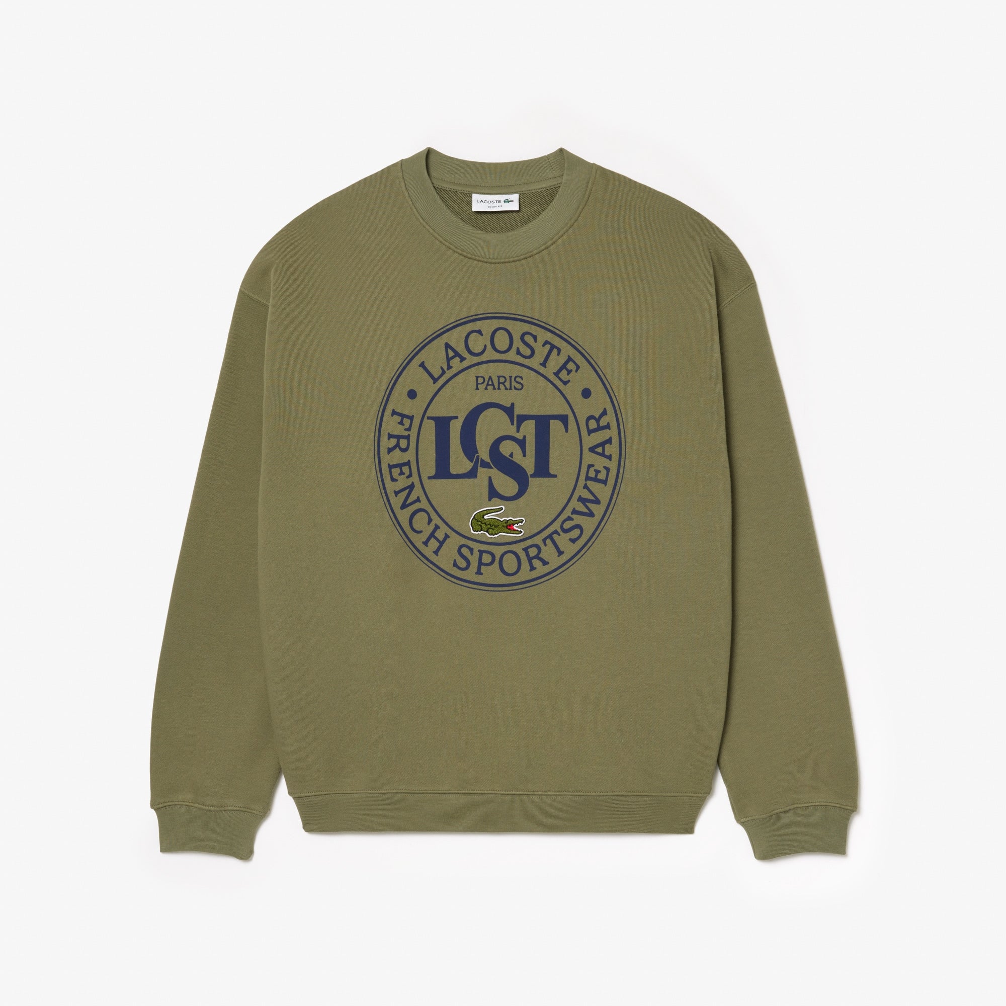 LACOSTE Loose Fit Graphic Sweatshirt