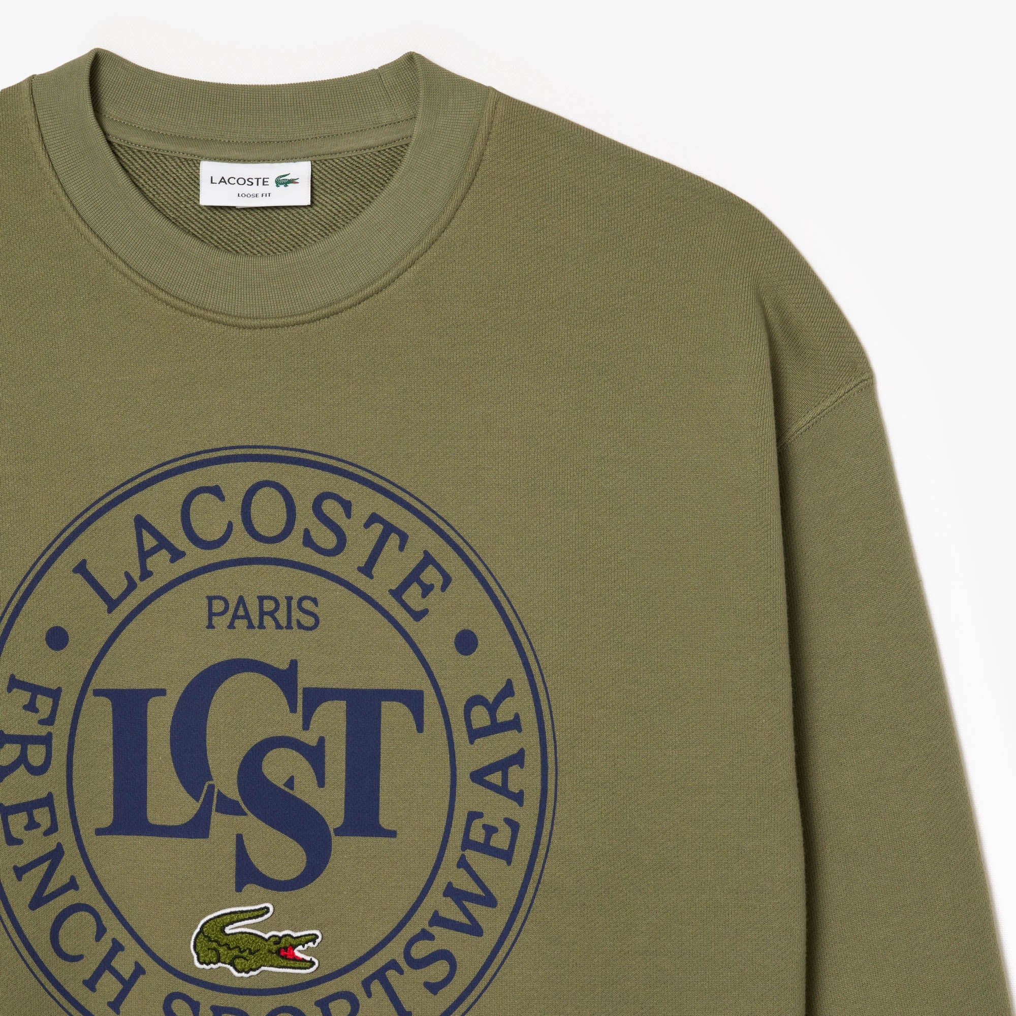 LACOSTE Loose Fit Graphic Sweatshirt
