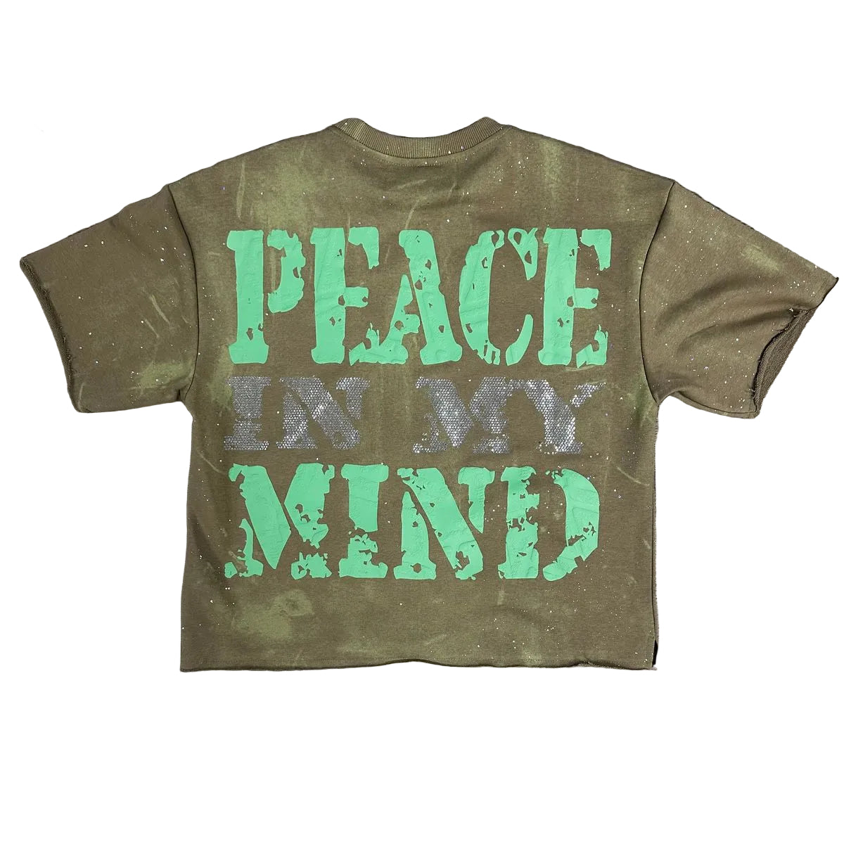 BKYS Peace F-Terry Cropped T-Shirt