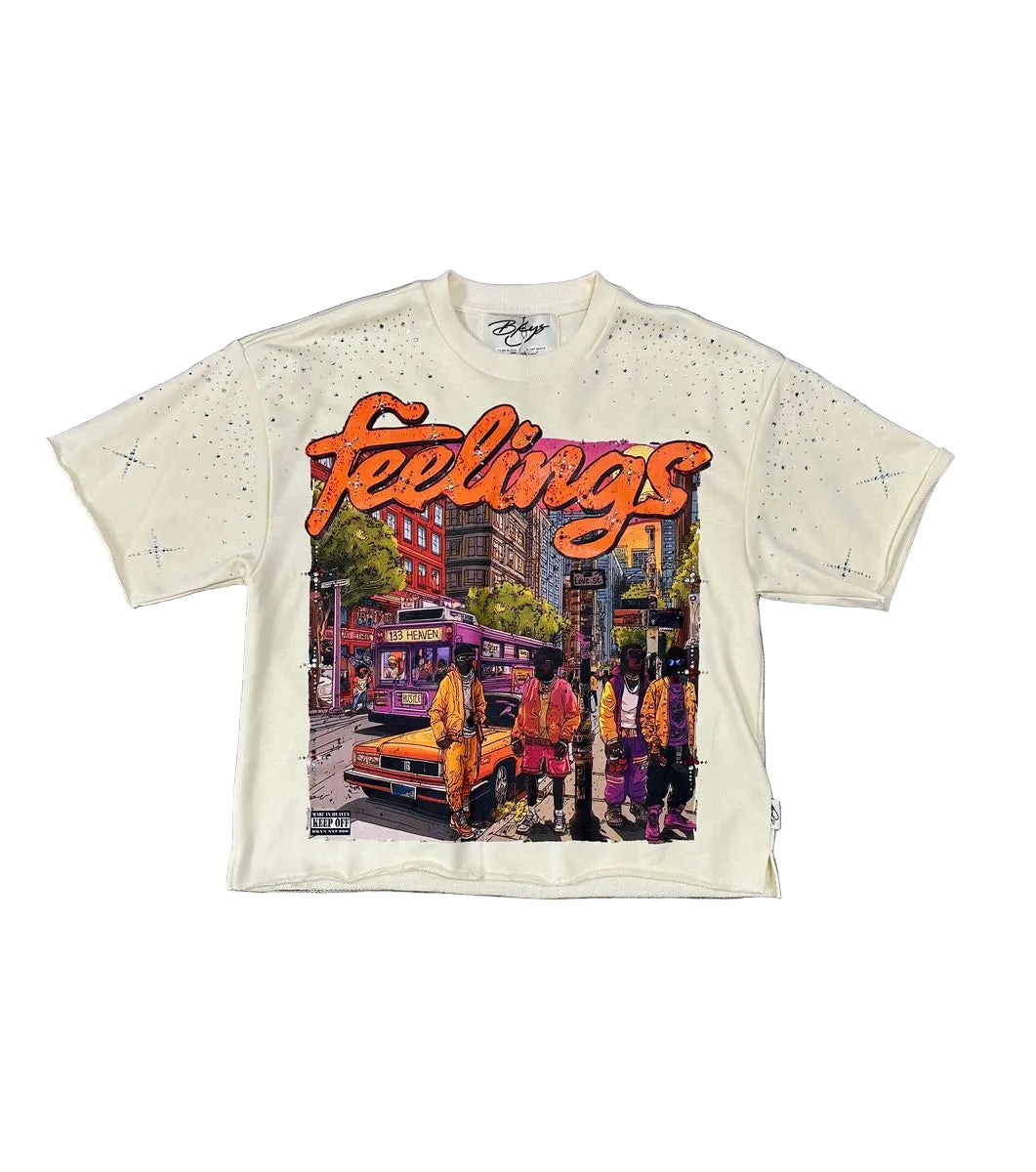 BKYS Feeling F-Terry Cropped T-Shirt