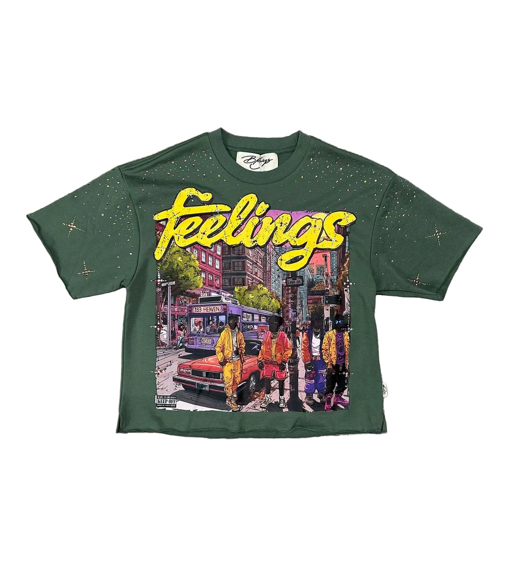 BKYS Feeling F-Terry Cropped T-Shirt