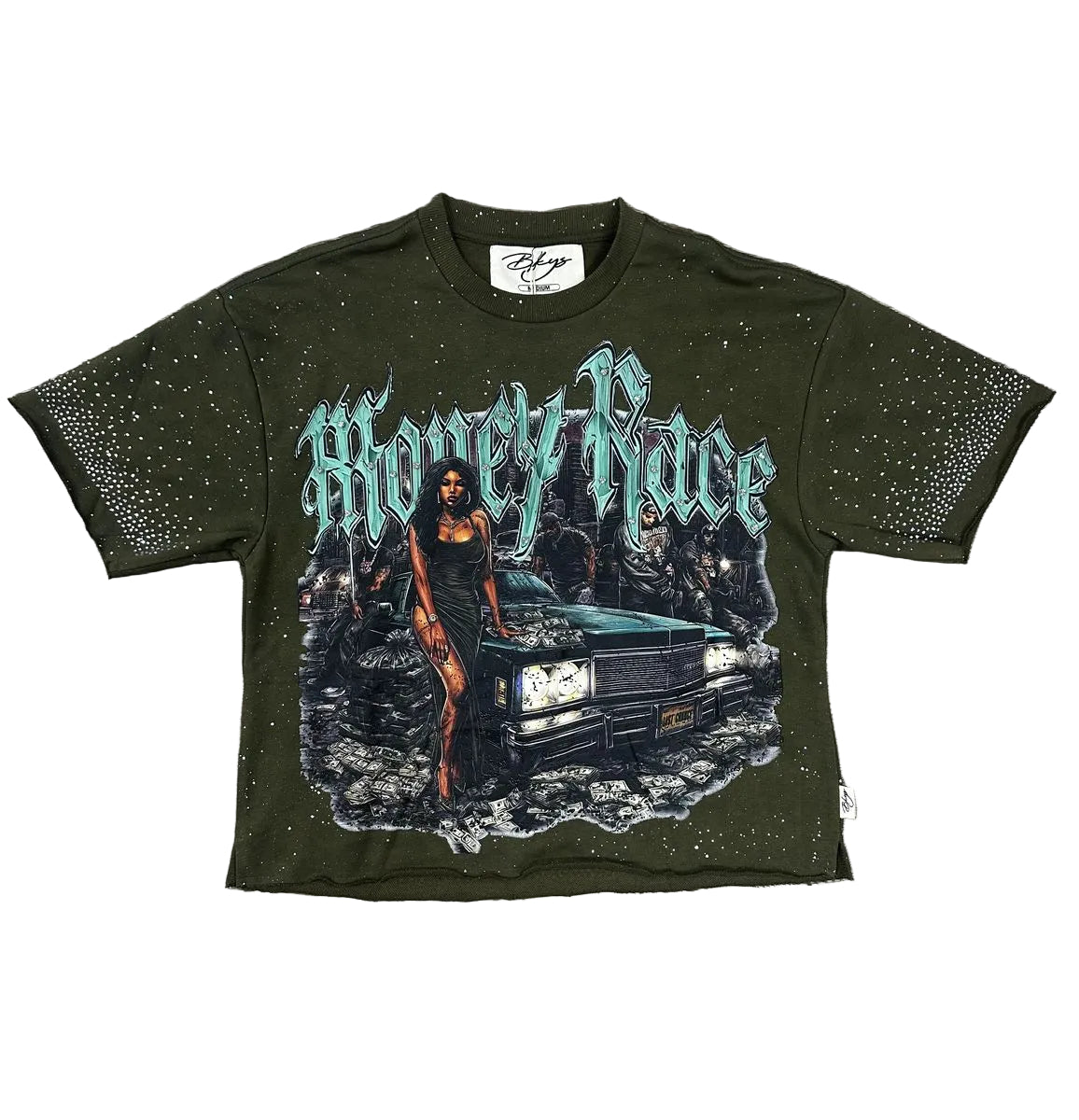 BKYS Money Race F-terry Cropped Tee