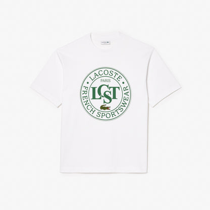 LACOSTE Loose Fit Jersey Print T-shirt