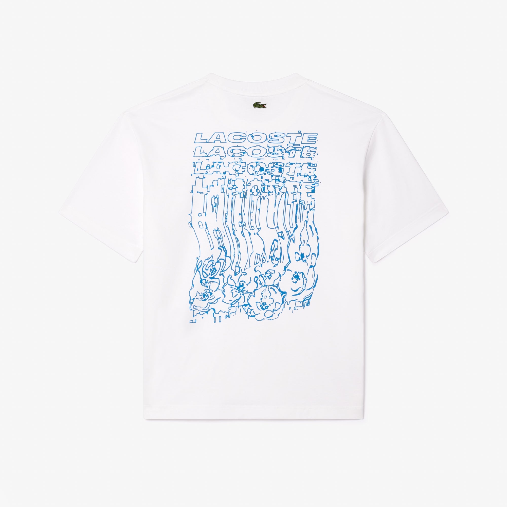 LACOSTE Loose Fit Floral Print T-shirt