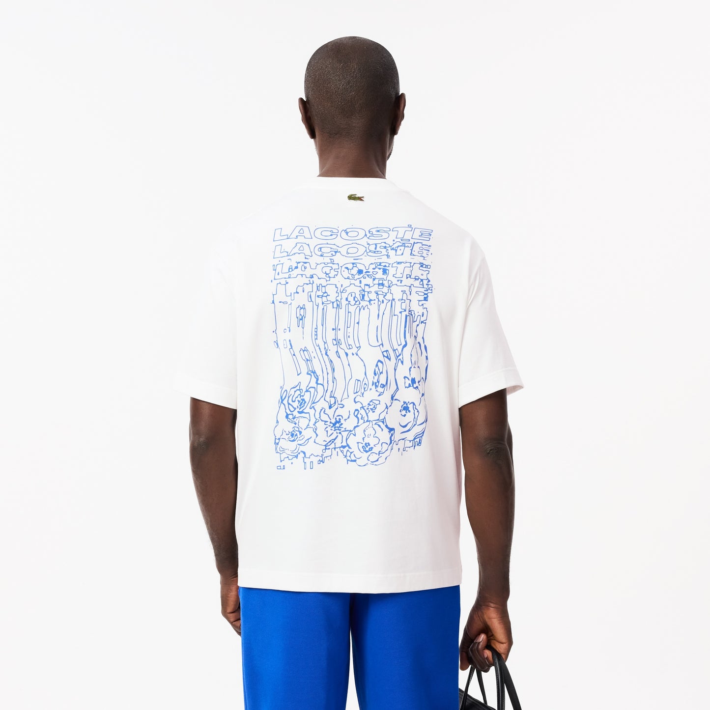 LACOSTE Loose Fit Floral Print T-shirt