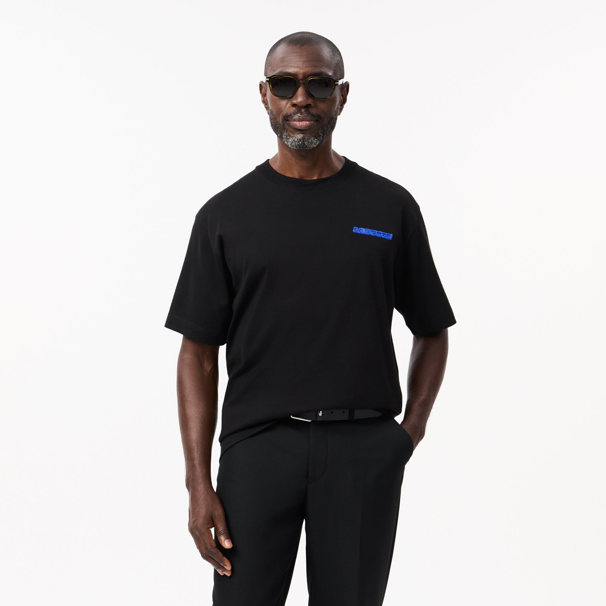 LACOSTE Loose Fit Floral Print T-shirt