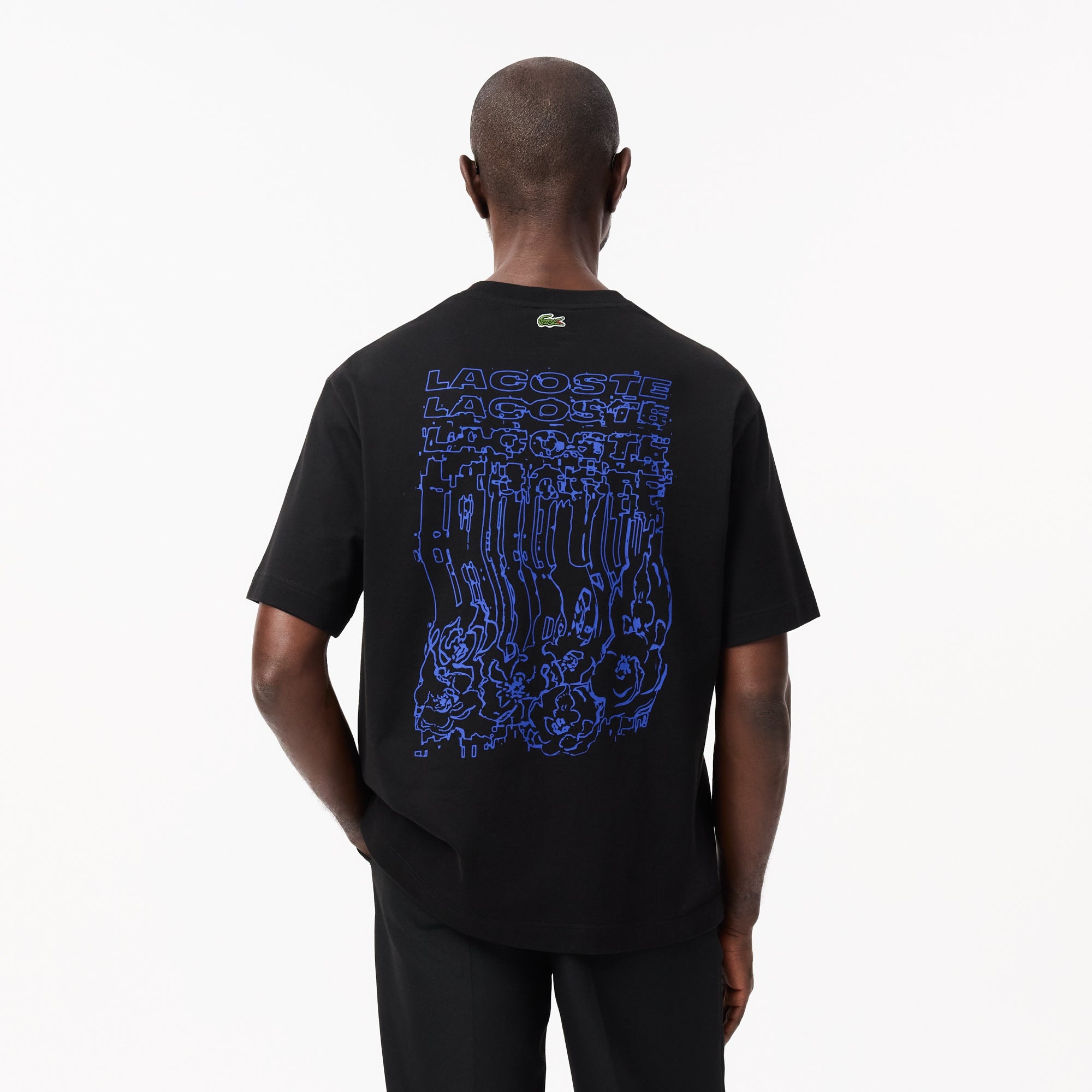 LACOSTE Loose Fit Floral Print T-shirt