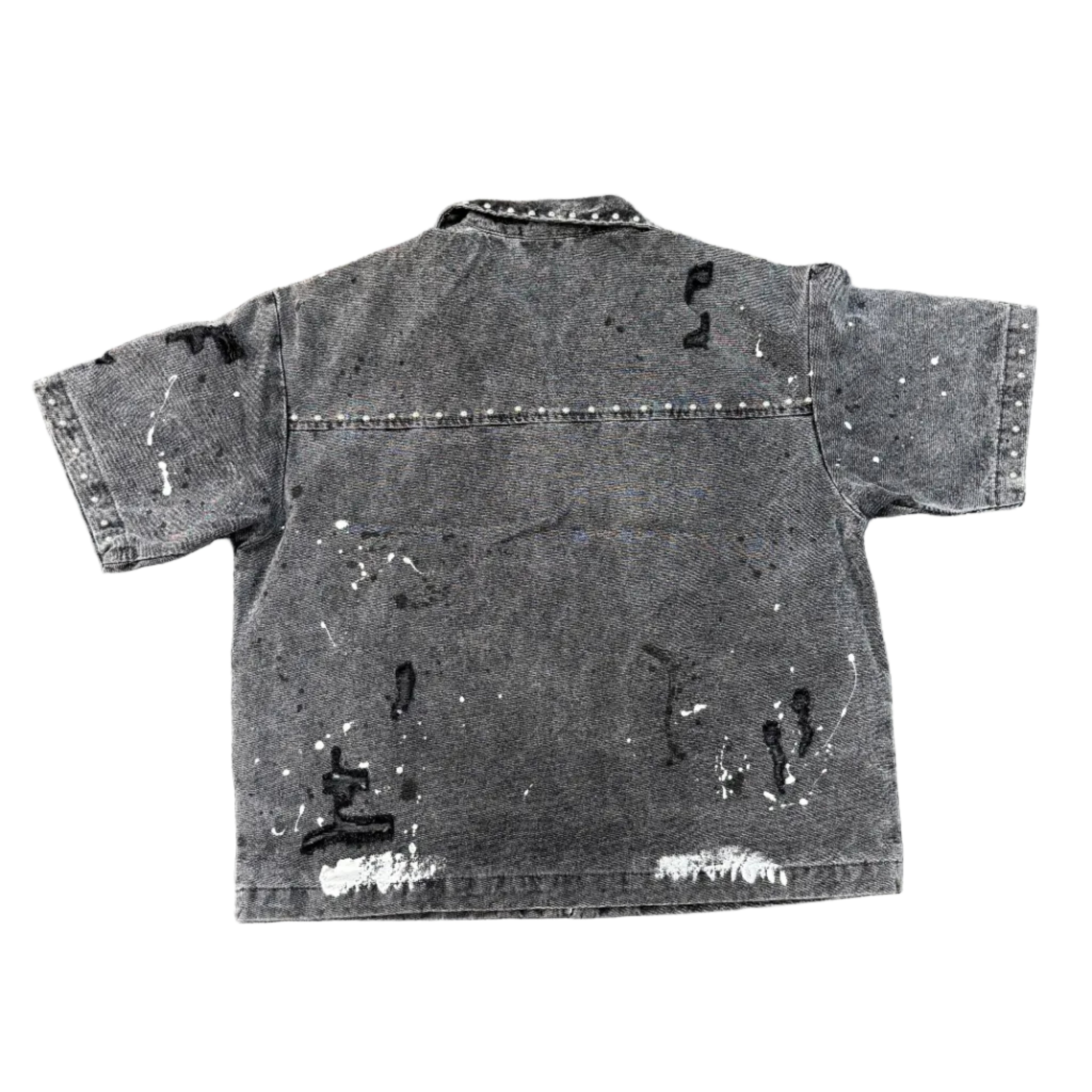 FIRST ROW Canvas Shirt W/ Stud TOP