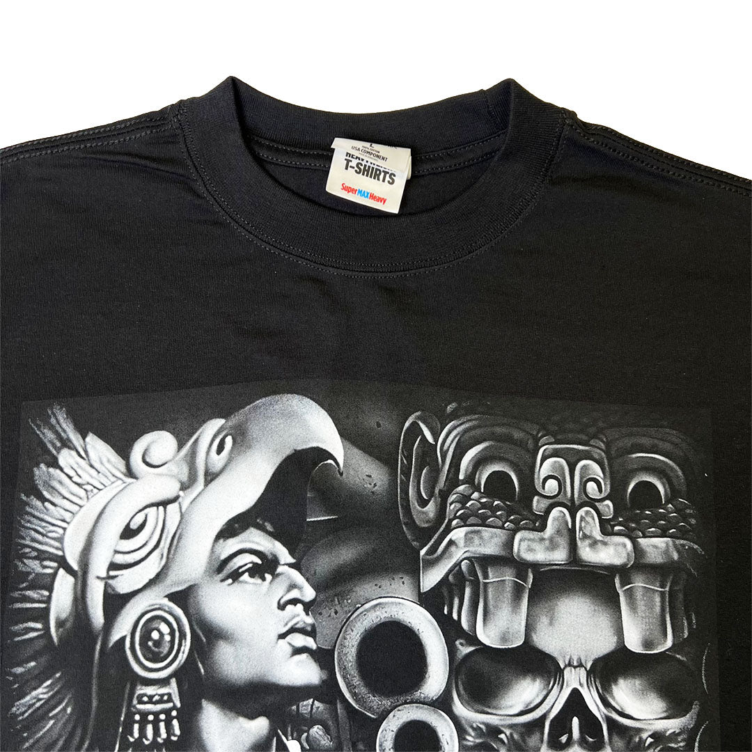 BILLIONAIRE Aztec Warrior Graphic T-Shirt