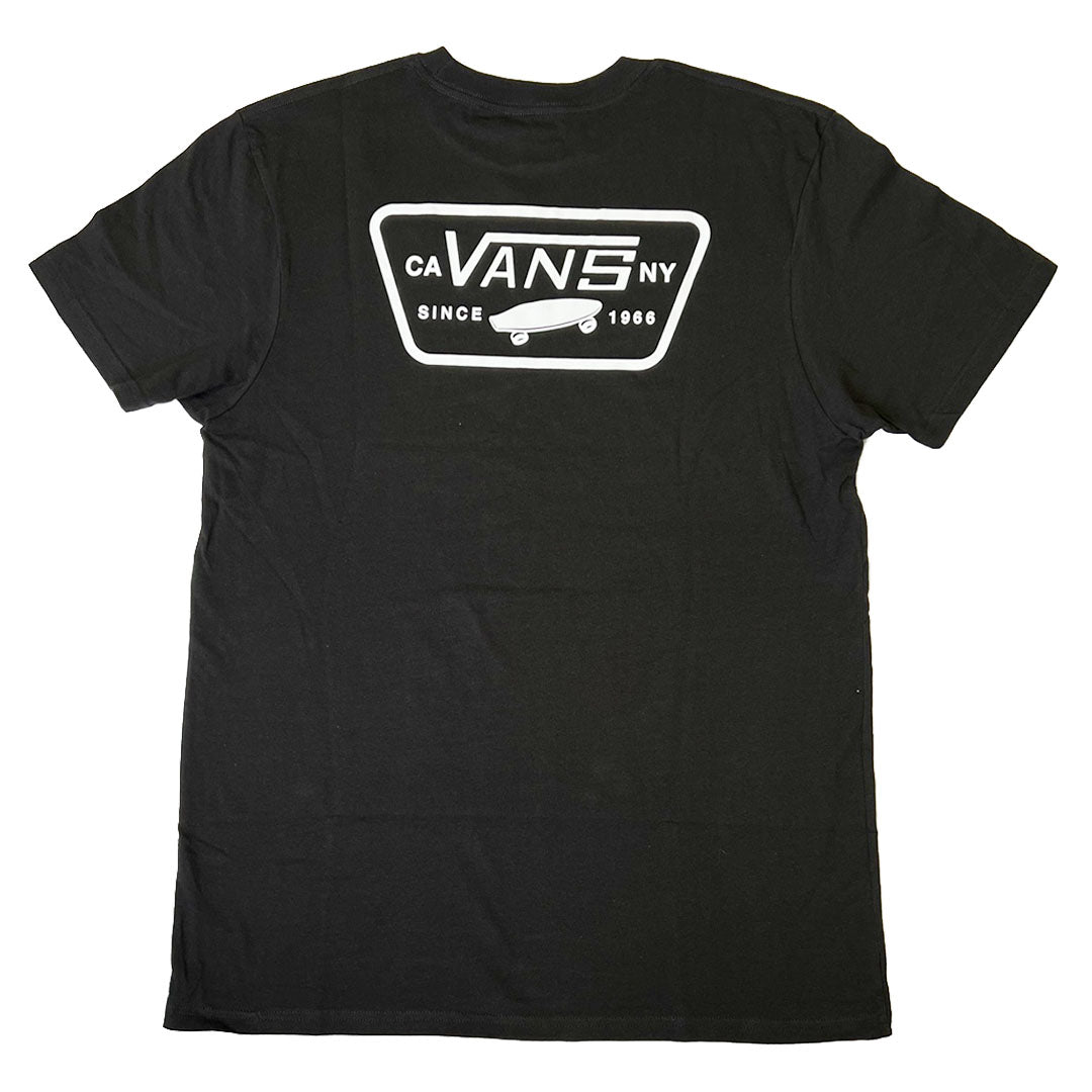 VANS Full Patch Logo Chest Print in T-shirt Black