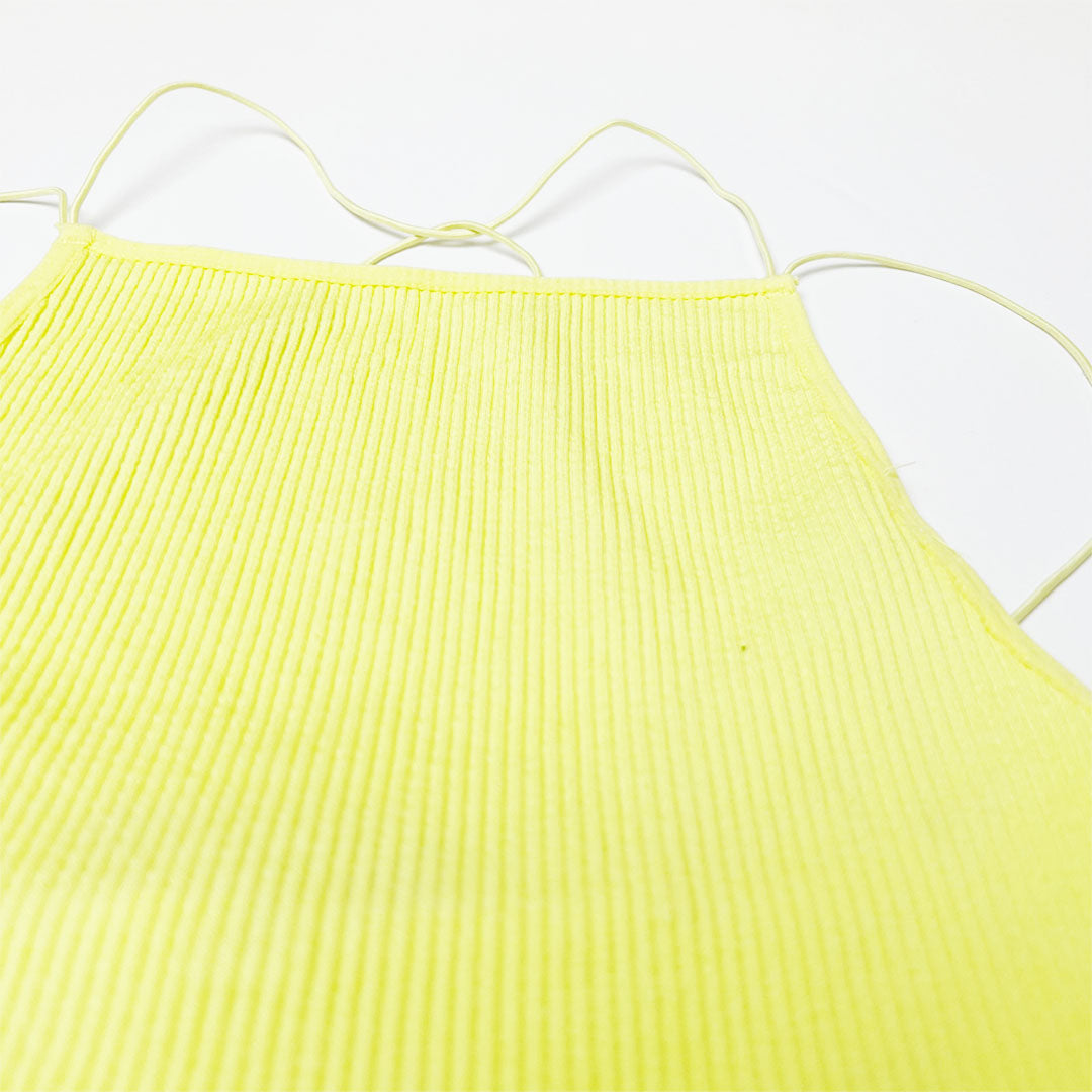 Sleeveless Cross Back Crop Top