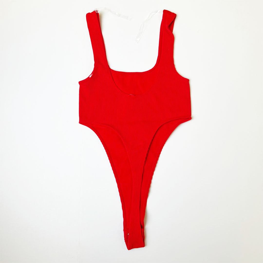 Sleeveless Roundneck Tank Top Bodysuit