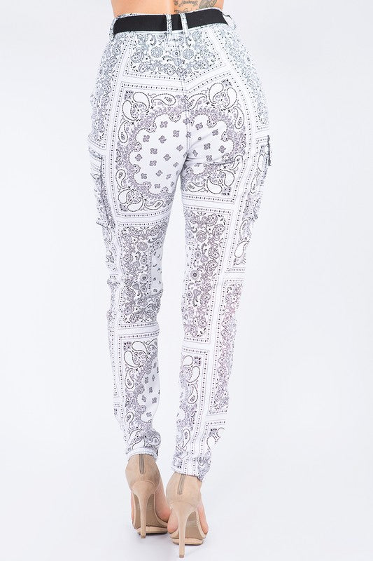 Women's Bandana Print Jogger Pants
