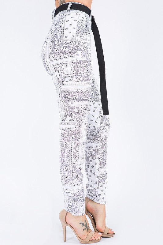 Women's Bandana Print Jogger Pants