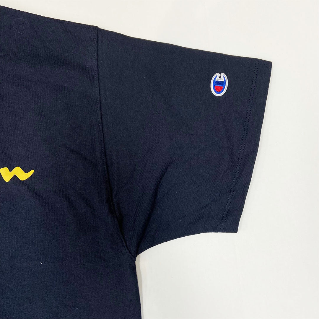 Champion Script Logo Print T-Shirt - Navy