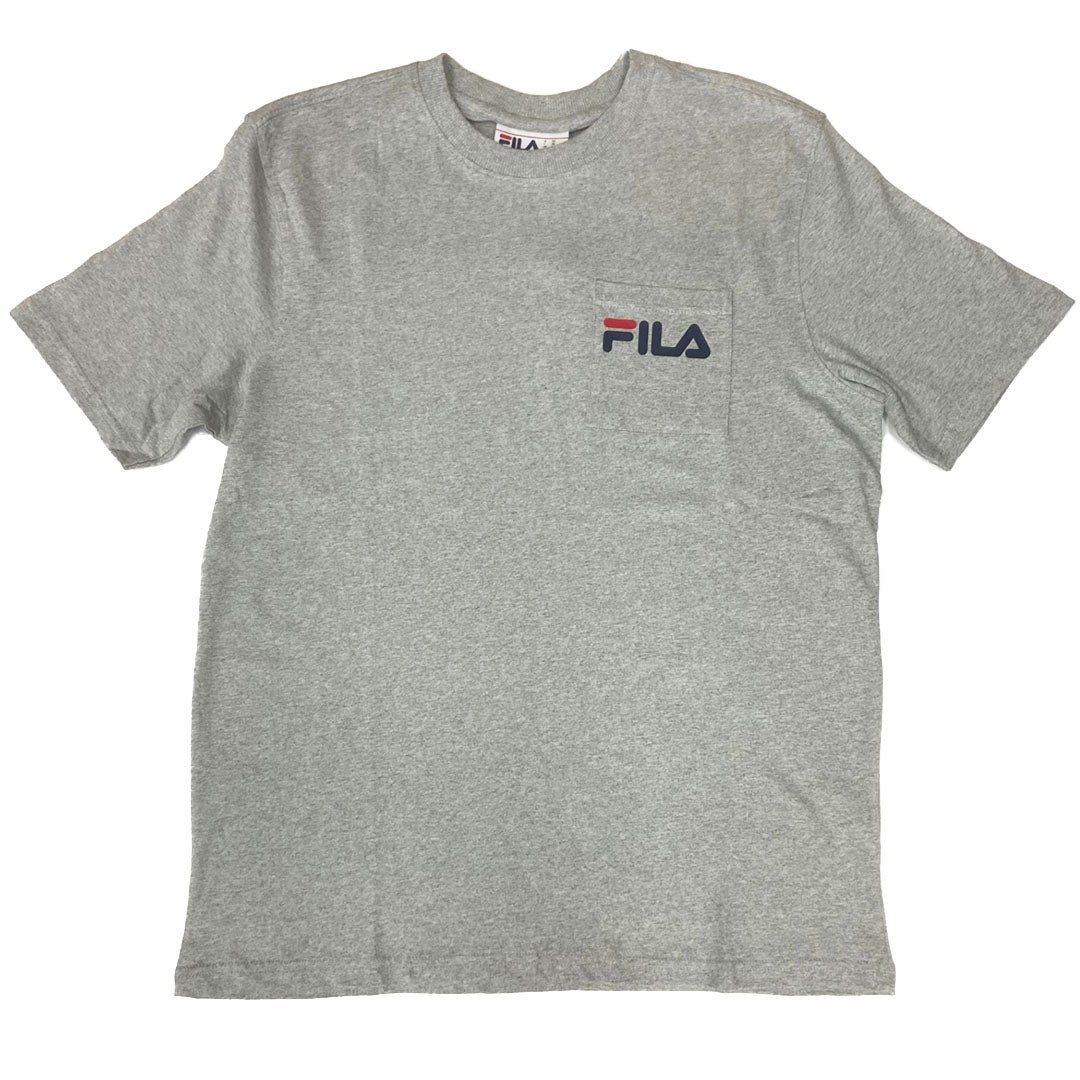 FILA Curtis Short Sleeve Chest Pocket T-Shirt - Heather Grey – K MOMO