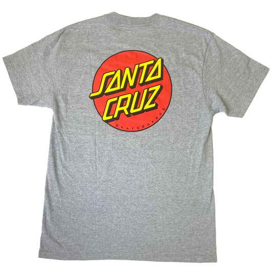 Santa Cruz Skateboards Classic Dot T-Shirt - Heather Grey