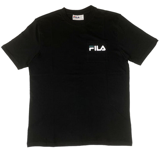 FILA Curtis Short Sleeve Chest Pocket T-Shirt - Black