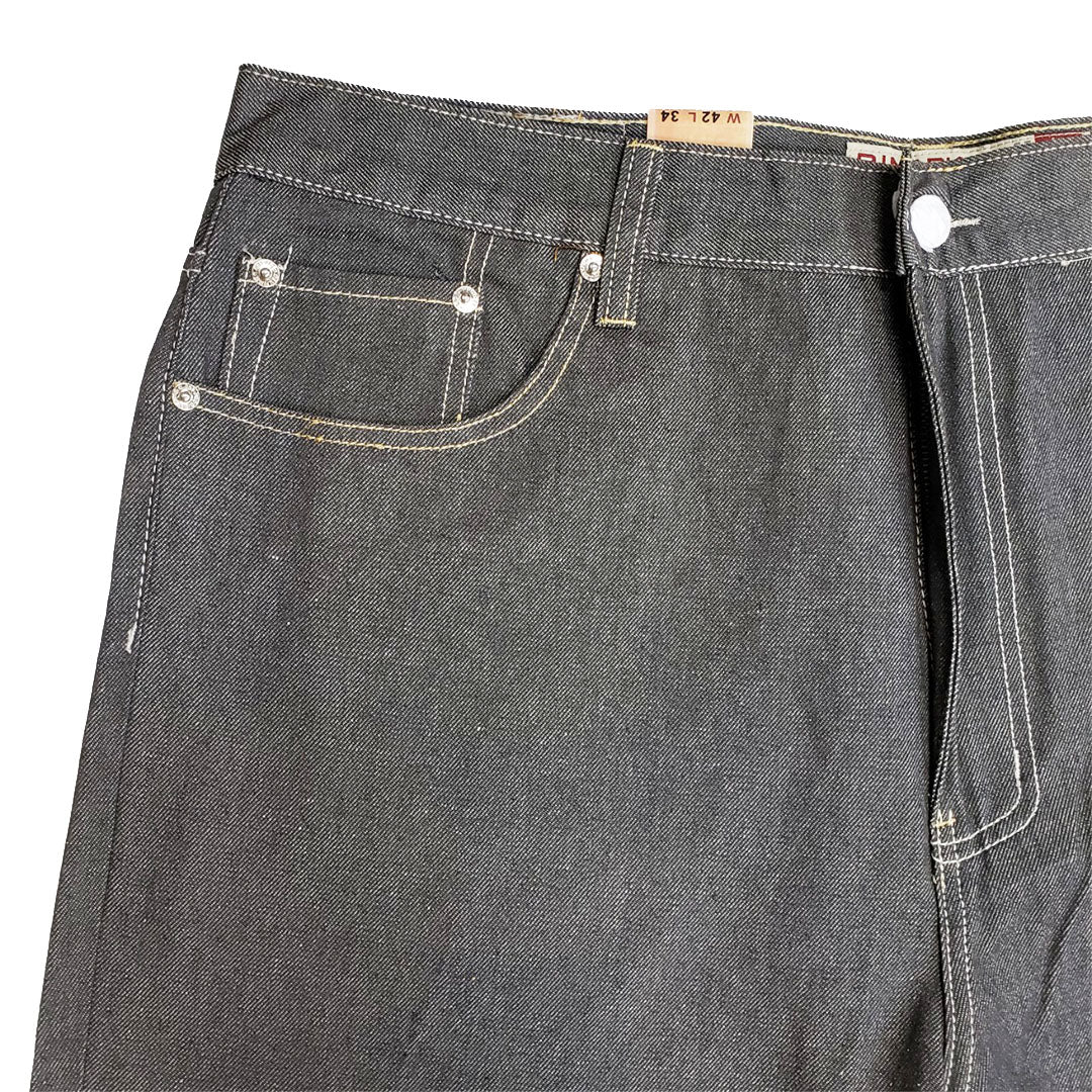 Denim Straight Fit Jeans - Grey