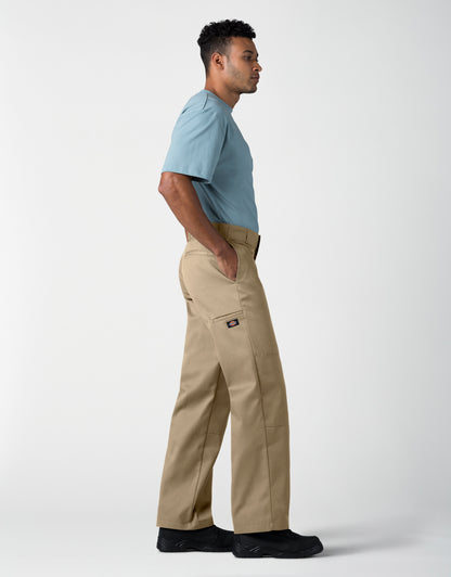 Dickies Loose Fit Double Knee Work Pants, Military Khaki